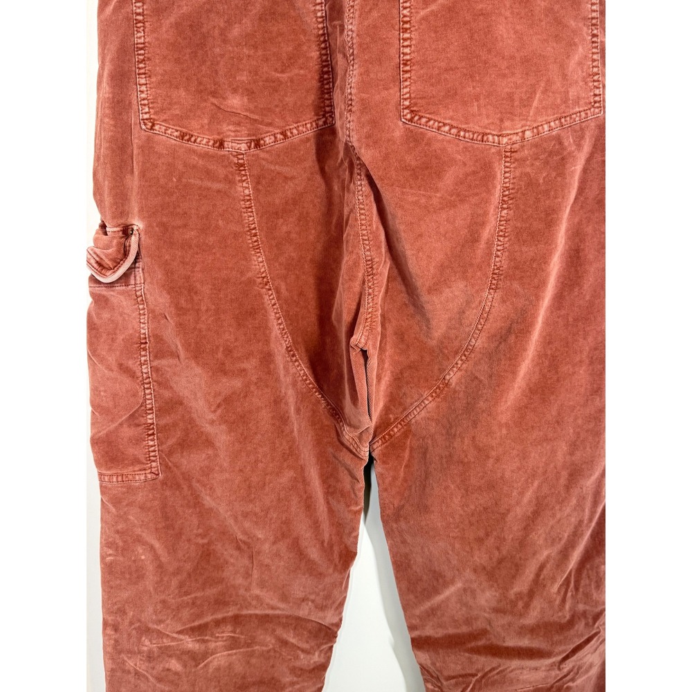 Free People Bay Breakers Corduroy Cargo Pants Womens XL Terracotta Drop Baggy - Picture 11 of 14